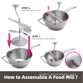 Kitchen Food Mill Best Large Hand Crack Stainless Steel Tomato Mill Supplier